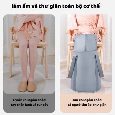 Túi và Chậu Ngâm Chân Giữ Nhiệt Vải Oxford Gấp Gọn - Chống Thấm, Giảm Mệt Mỏi 7