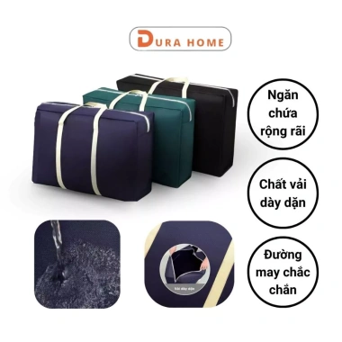 Túi Vải 110L Chống Nước DURAHOME - Đựng Quần Áo Cỡ Lớn, Quai Xách Chịu Tải Cao