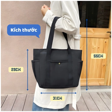 Túi vải bố đa năng đeo vai dung tích lớn - Giá chỉ 69.000đ, giảm từ 87.630đ 8