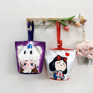 Túi vải canvas đựng bình ly giữ nhiệt, hộp cơm, mỹ phẩm, tiện lợi đi học đi làm, giảm còn 39.000đ