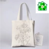 Túi vải canvas họa tiết hoa đơn giản phù hợp vẽ và tô màu, giá ưu đãi 28.500₫