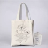 Túi vải canvas họa tiết hoa đơn giản phù hợp vẽ và tô màu, giá ưu đãi 28.500₫ 7