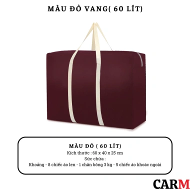 Túi Vải CarMax 110L Chống Nước Đựng Chăn Màn Quần Áo Cỡ Lớn, Giá 26.800 VND