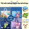 Túi vải chống thấm bé - đựng chăn gối đi học, du lịch, mẫu hoạt hình, tặng thẻ tên
