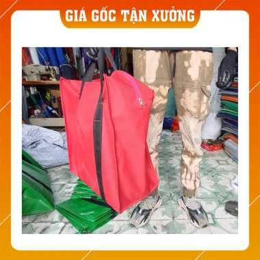 Túi vải chống thấm có khóa kéo - Sản xuất yêu cầu, giảm còn 150k, bền, bảo vệ 7