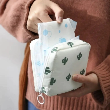 Túi Vải Chống Thấm Nước Có Khóa Kéo Giacomo Dành Cho Nữ - Đựng Vệ Sinh, Chìa Khóa, Trang Sức, Son Môi - Giá 24.9k 5