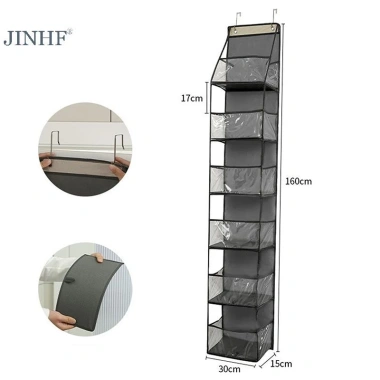 Túi Vải Đa Năng JINHF Lưu Trữ Sau Cửa, Nhiều Lớp Linh Tinh, Giá Ưu Đãi 74.952 VND 8