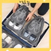 Túi vải đựng giày dép dây rút chống bẩn du lịch size lớn, họa tiết đẹp mắt Tg3 9