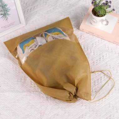 Túi Vải Đựng Giày Dép Dây Rút Chống Bẩn Size Lớn Thiết Kế Đẹp Mắt Du Lịch
