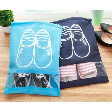 Túi Vải Đựng Giày Dép Dây Rút Chống Bẩn Size Lớn Thiết Kế Đẹp Mắt Phù Hợp Du Lịch