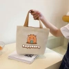 Túi vải đựng hộp cơm, mỹ phẩm in hình Labubu, Capy Bara, 3 con gấu hottrend - 49.000đ 2