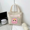Túi vải đựng hộp cơm, mỹ phẩm in hình Labubu, Capy Bara, 3 con gấu hottrend - 49.000đ 3