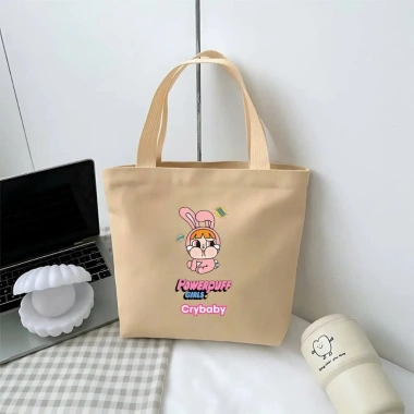 Túi vải đựng hộp cơm, mỹ phẩm in hình Labubu, Capy Bara, 3 con gấu hottrend - 49.000đ