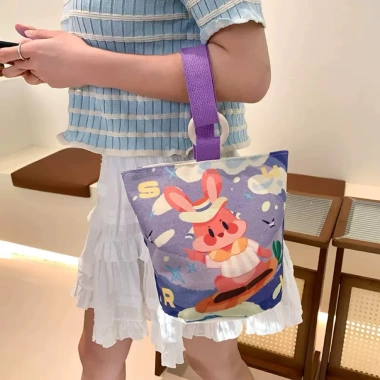 Túi vải đựng ly, bình nước cao cấp siêu dày 21x15cm - Giá ưu đãi 42.000đ