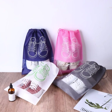 Túi Vải Giày Dép Dây Rút Chống Bẩn Size Lớn Họa Tiết Đẹp Mắt TUIGIAY Du Lịch