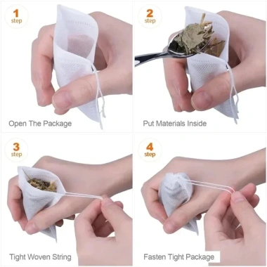 Túi vải không dệt dùng một lần - Túi trà & bộ lọc gia vị, tiện lợi, giá 20.350₫ 8