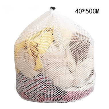 Túi Vải Lưới Giặt Quần Áo Dây Rút, Sợi Dày Đặc Đường May Tỉ Mỉ, 21.357₫