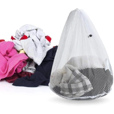 Túi Vải Lưới Giặt Quần Áo Dây Rút, Sợi Dày Đặc Đường May Tỉ Mỉ, 21.357₫