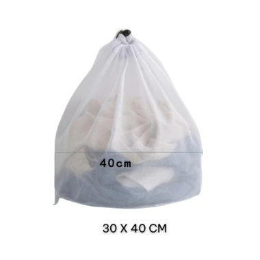 Túi Vải Lưới Giặt Quần Áo Dây Rút, Sợi Dày Đặc Đường May Tỉ Mỉ, 21.357₫