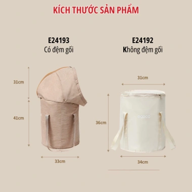 Túi vải ngâm chân di động ECOCO giữ nhiệt, gấp gọn kèm túi thảo dược 185.000₫