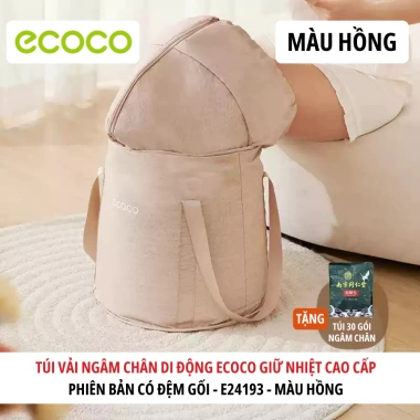 Túi vải ngâm chân di động ECOCO giữ nhiệt, gấp gọn kèm túi thảo dược 185.000₫