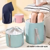 Túi vải ngâm chân giữ nhiệt, xô gấp gọn chống thấm, quai xách tiện lợi - chỉ 85.000đ
