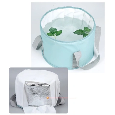 Túi vải ngâm chân giữ nhiệt, xô gấp gọn chống thấm, quai xách tiện lợi - chỉ 85.000đ 3 Túi vải ngâm chân giữ nhiệt, xô gấp gọn chống thấm, quai xách tiện lợi - chỉ 85.000đ 3