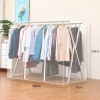 Túi vải nhựa dẻo dày phủ khung X bảo quản quần áo, chống bụi, thấm nước, khóa kéo