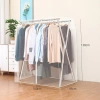 Túi vải nhựa dẻo dày phủ khung X bảo quản quần áo, chống bụi, thấm nước, khóa kéo 4