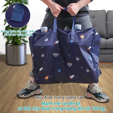 Túi Vải Oxford Chống Thấm - Bảo Quản Quần Áo, Chăn Màn, Du Lịch Giá 35.000 4