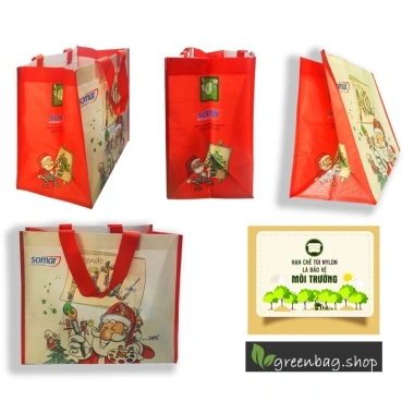 Túi vải PP dệt cán bóng - Siêu thị, đi chợ, môi trường, giá 12.000 VNĐ