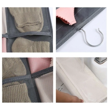 Túi Vải Treo Đồ Lót 2 Mặt 30 Ngăn - Tiết Kiệm Không Gian, Đa Năng, Giá 30.990đ 6