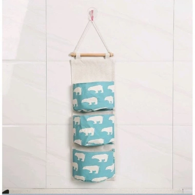 Túi Vải Treo Tường 3 Ngăn Đa Năng Đựng Đồ Cá Nhân và Văn Phòng, Giá 22.328₫, Giao Nhanh