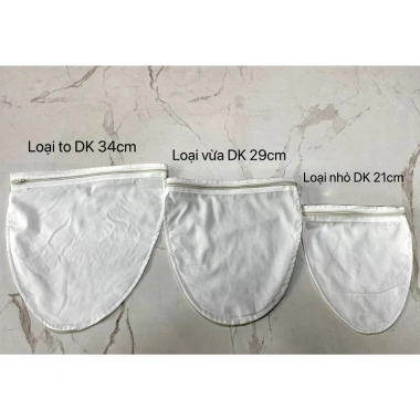Túi Vải Vợt Lọc Trà Đa Cỡ Nhỏ Vừa To – Tiện Lợi, Tái Sử Dụng cho Trà và Sữa Hạt