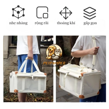 Túi Vận Chuyển Chó Mèo TX002 - Thiết Kế Thời Trang Cao Cấp, Chắc Chắn, Thoáng Khí, Rộng Rãi - Giá 424.999₫ Giảm 17% 7