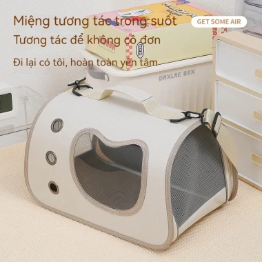 Túi Vận Chuyển Moorpet 3.402 - Cửa Hông Chống Nước, Địu Mèo Thoáng Khí 119k