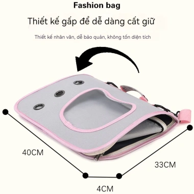 Túi Vận Chuyển Moorpet 3.402 - Cửa Hông Chống Nước, Địu Mèo Thoáng Khí 119k