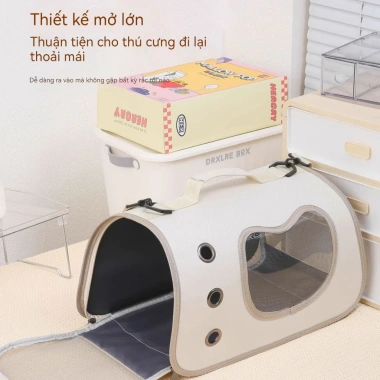 Túi Vận Chuyển Moorpet 3.402 - Cửa Hông Chống Nước, Địu Mèo Thoáng Khí 119k