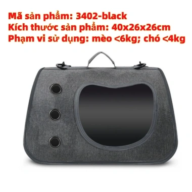 Túi Vận Chuyển Moorpet 3.402 - Cửa Hông Chống Nước, Địu Mèo Thoáng Khí 119k