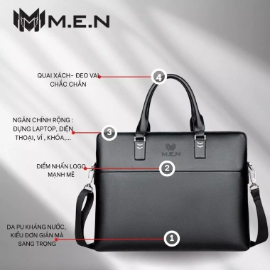 Túi Vip.07 xách trẻ trung văn phòng 13-16 inch M.E.N doanh nhân, giao hàng nhanh 3 Túi Vip.07 xách trẻ trung văn phòng 13-16 inch M.E.N doanh nhân, giao hàng nhanh 3