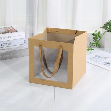 Túi vuông đựng quà sang trọng S830 - Quai dây vải, giá ưu đãi 12,122 VND 4