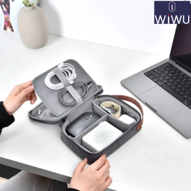Túi WIWU Minimal Tech Pouch đa ngăn đựng sạc, cáp, chuột, pin dự phòng - 229.000₫