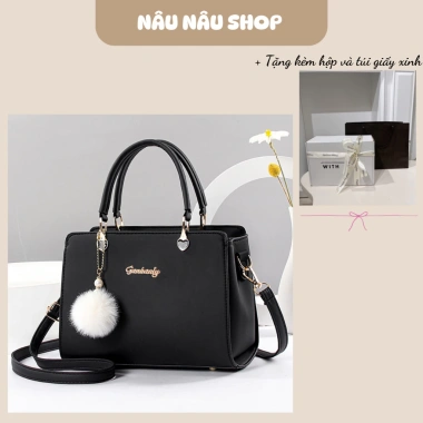 Túi xách cầm tay công sở NÂU NÂU - Phong cách sang trọng, quà tặng mẹ cô dì, chỉ 350.000
