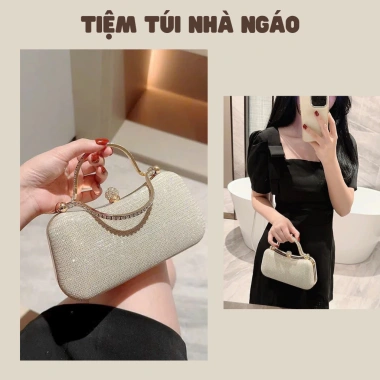 Túi xách cầm tay dáng cốp chảnh, dây đeo chéo, giảm giá 210k, phong cách tiệc