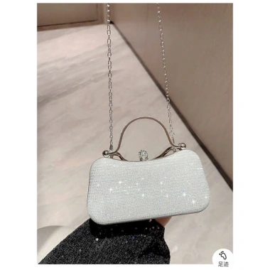 Túi xách cầm tay dáng cốp chảnh, dây đeo chéo, giảm giá 210k, phong cách tiệc