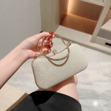 Túi xách cầm tay dáng cốp chảnh, dây đeo chéo, giảm giá 210k, phong cách tiệc