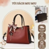 Túi xách cầm tay nữ trung niên cao cấp Quà tặng mẹ ý nghĩa kèm khăn quấn, giảm còn 420.000đ