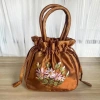 Túi xách cầm tay thêu hoa dây rút - Chụp ảnh kỷ yếu, ngày Tết, chỉ 45.000đ 10