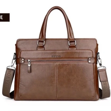 Túi xách cặp da công sở OYUNS T01 40x29x7cm - free ship, 3 màu Nâu đậm, Nâu sáng, Đen, giá ưu đãi 1,530,000₫