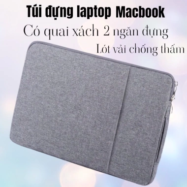 Túi xách chống sốc vải có quai đựng laptop 13-15.6 inch - Nam nữ 38.000đ